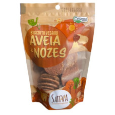 Biscoito Vegano de Aveia e Nozes Orgânico 100g